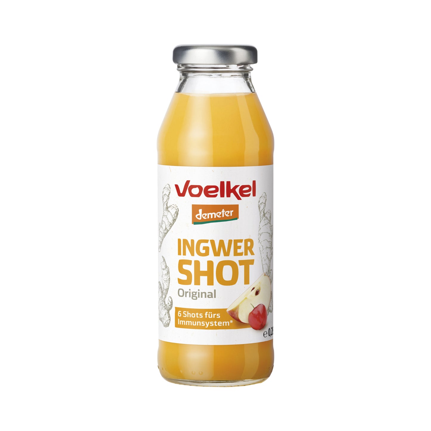 Demeter Voelkel Ingwer Shot mit Apfelsaft 0,28l EW