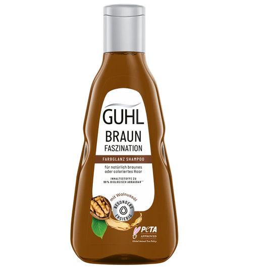 Guhl Farbglanz Shampoo Braun Faszination für natürliches braunes oder coloriertes Haar 250ml