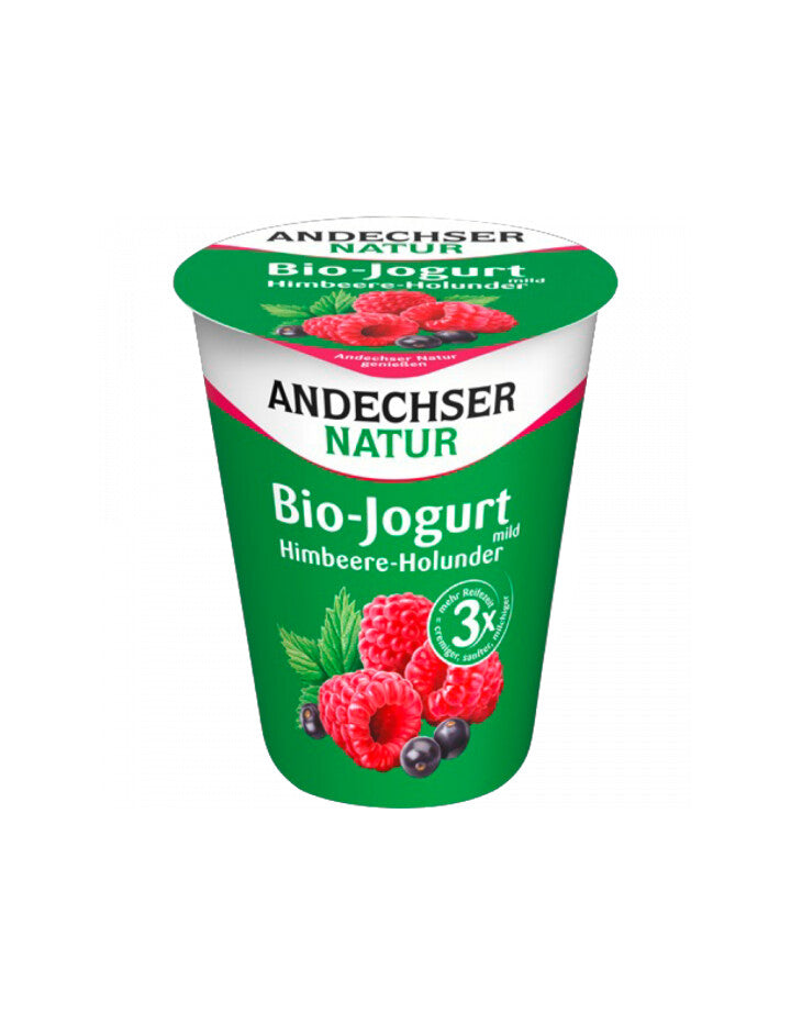 Bio Andechser Natur Joghurt mild Himbeere-Holunder 3,8% 400g