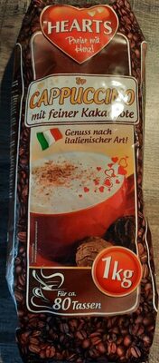 Hearts Cappuccino mit feiner Kakaonote 1kg