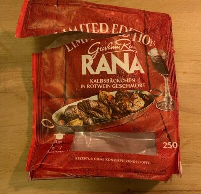 Rana Ravioli mit Kalbsbäckchen 250g