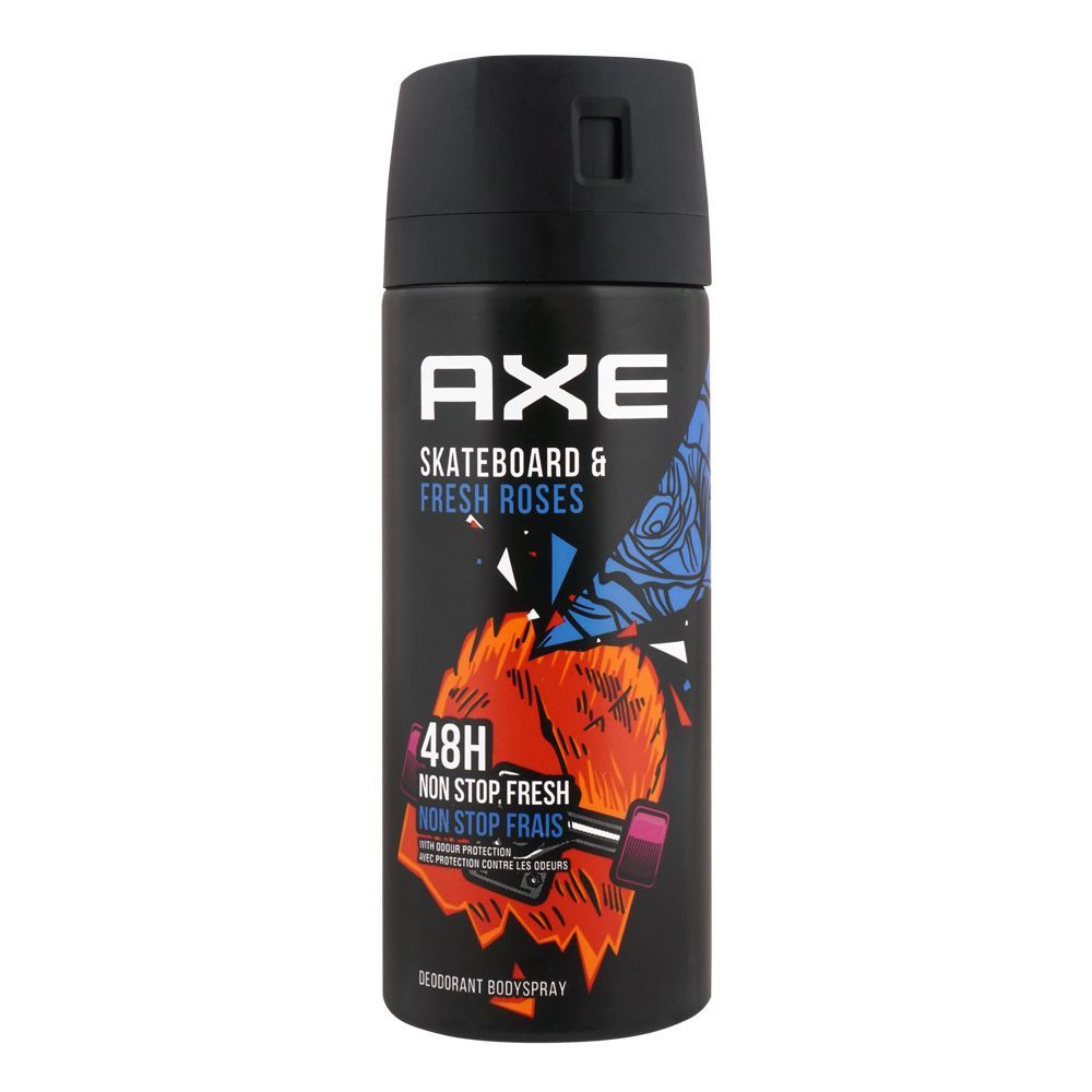 Axe Deo Bodyspray Skateboard&Fresh Rose ohne Aluminiumsalze 150ml