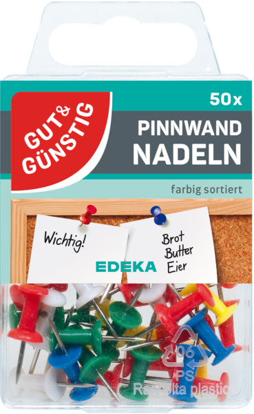 GUT&GÜNSTIG Pinnwandnadeln sortiert 50ST