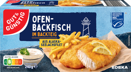 MSC GUT&GÜNSTIG Ofenbackfisch 240g