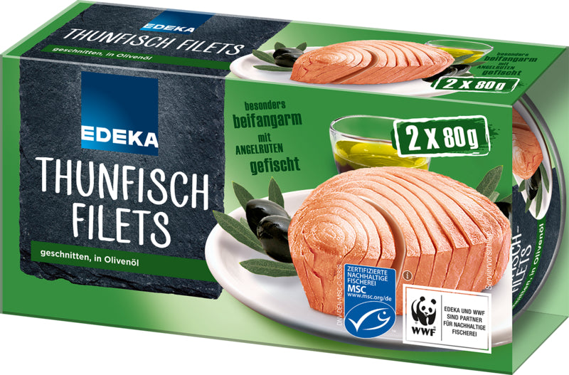 MSC EDEKA Thunfischfilets in Olivenöl 2x80g