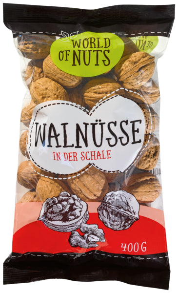 Walnüsse in der Schale 26-28mm Frankreich Klasse I 400g Beutel