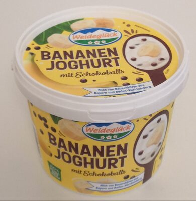 Weideglück Bananen Joghurt mit Schokoballs 800g