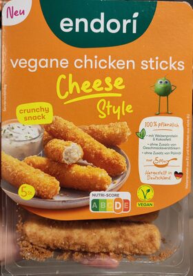 Endori Vegane Chicken Sticks Cheese Style 180g