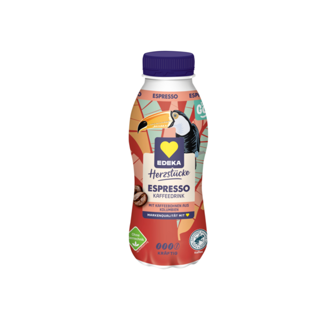 EDEKA Herzstücke Kaffeedrink Espresso Kolumbien 330ml VLOG DPG