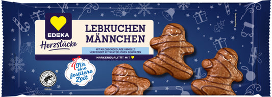 EDEKA Herzstücke Lebkuchenmännchen Vollmilch ZB Dekor 200g
