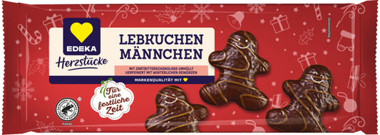 EDEKA Herzstücke Lebkuchenmännchen Zartbitter VM Dekor 200g
