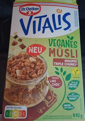 Dr.Oetker Vitalis Vegan Knusper Triple Chunks 410g