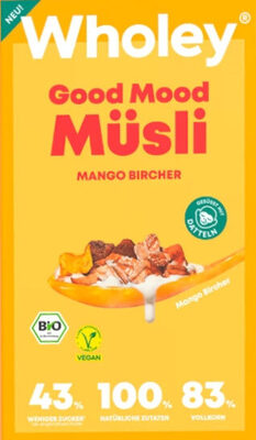 Bio Wholey Good Mood Müsli Mango Bircher 400g
