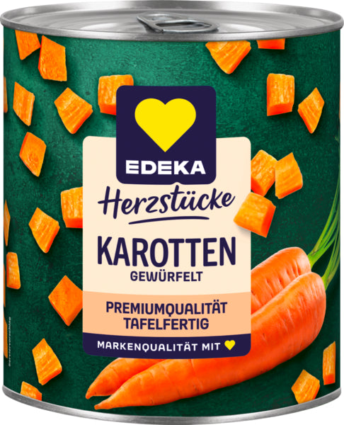 EDEKA Herzstücke Karotten gewürfelt 800g