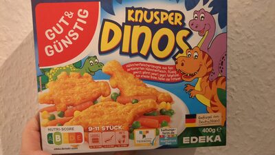 GUT&GÜNSTIG Hähnchen Knusperdinos salzreduziert 400g VLOG QS ITW
