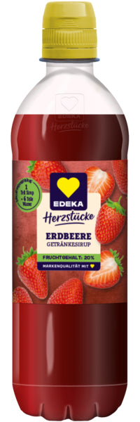 EDEKA Herzstücke Sirup Erdbeere 0,5l