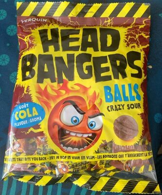 Head Bangers Crazy Sour Balls Cola 135g