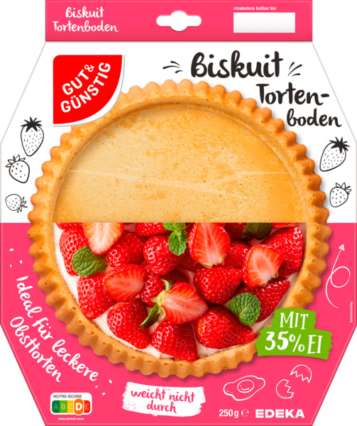 GUT&GÜNSTIG Biskuitboden 250g