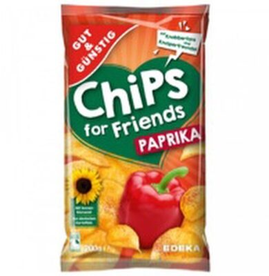 GUT&GÜNSTIG Kartoffelchips mit Paprika 200g