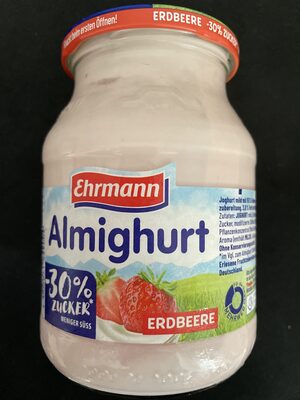 Almighurt weniger süss Erdbeere 500g MW