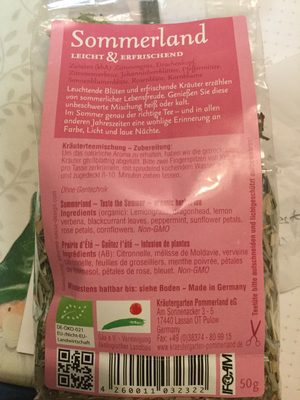 Bio Kräutergarten Pommerland Sommerland 50g