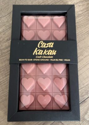 Casa Kakau Craft Chocolate Weiße mit Himbeere&Erdbeere 90g