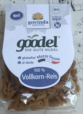 Bio Govinda Goodel Mezze Penne 100% Vollkorn-Reis 250g