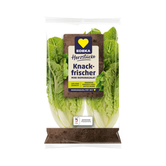 EDEKA Herzstücke Mini Romanasalat Deutschland Klasse I 2ST Flowpack
