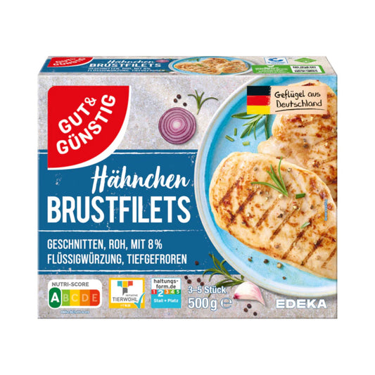 GUT&GÜNSTIG Hähnchenbrustfilet unpaniert 500g VLOG QS ITW