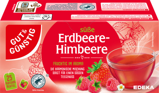 GUT&GÜNSTIG Erdbeere Himbeere Tee 25ST 75g