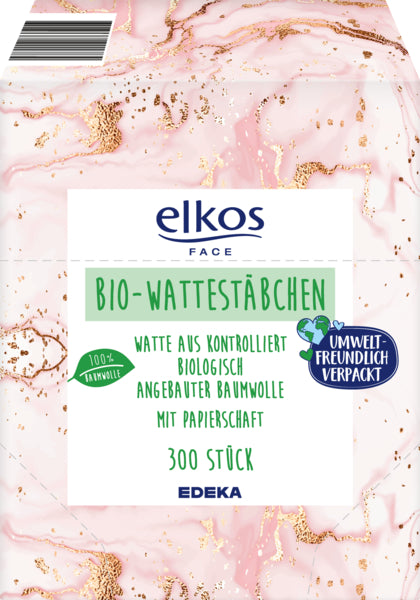 EDEKA elkos Bio-Wattestäbchen 300ST