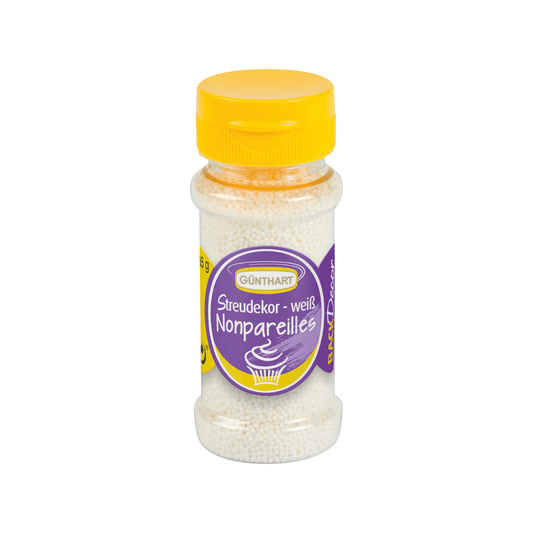 Günthart Streudekor Zucker-Nonpareilles weiß 85g