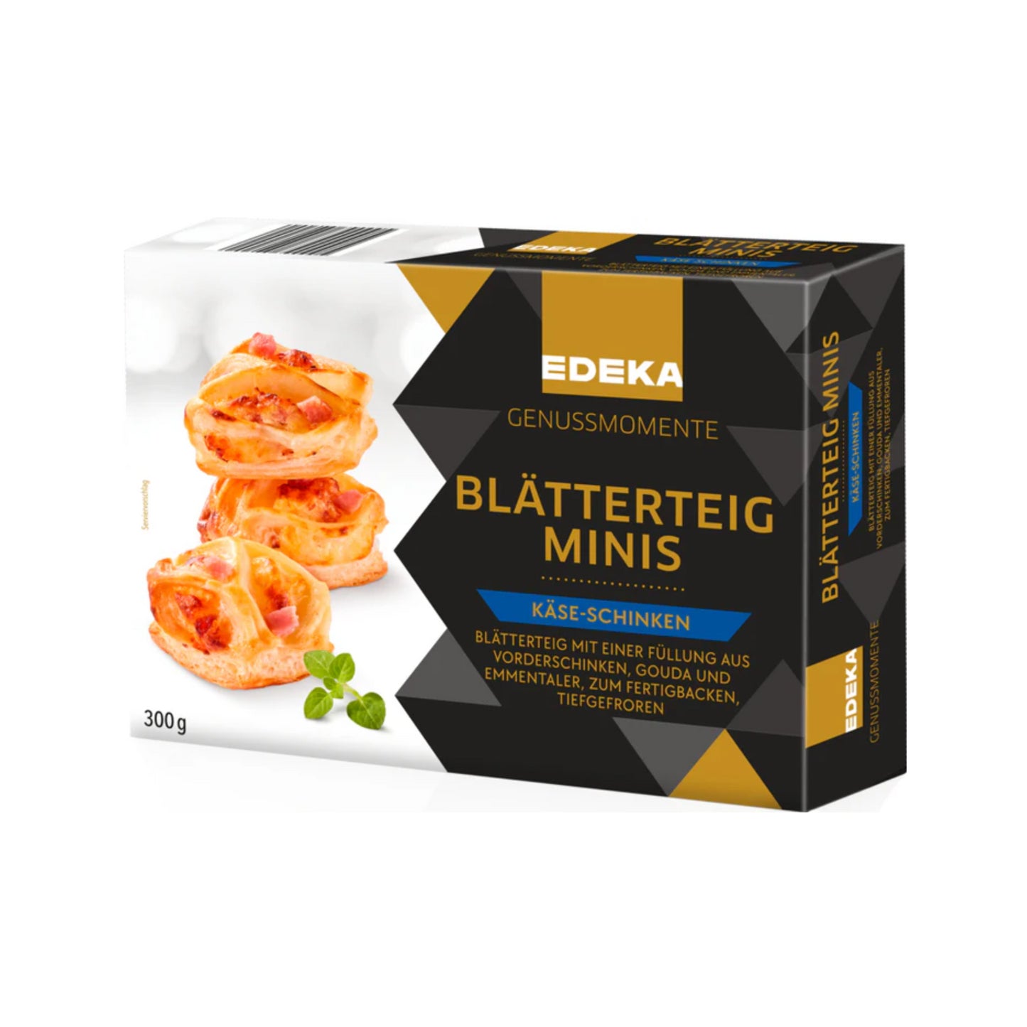 EDEKA Genussmomente Blätterteigminis Käse&Schinken 300g