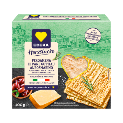 EDEKA Herzstücke Sardisches Fladenbrot Rosmarin 100g