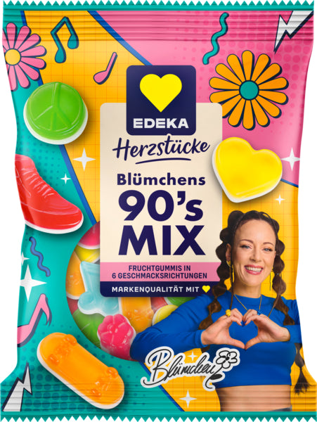 EDEKA Herzstücke Blümchens 90er Jahre Mix 175g
