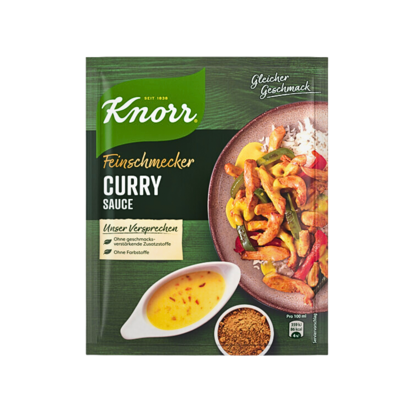 Knorr Feinschmecker Curry Sauce für 250ml 47g