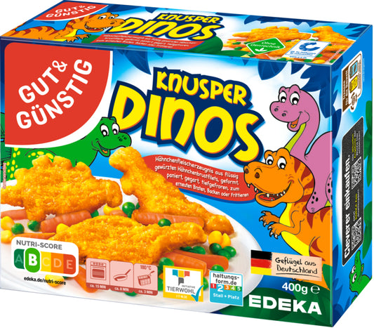 GUT&GÜNSTIG Hähnchen Knusperdinos 400g VLOG QS ITW