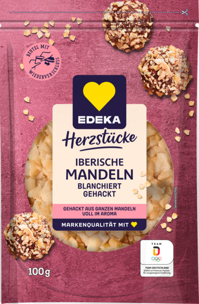 EDEKA Herzstücke Iberische Mandeln blanchiert gehackt 100g