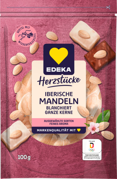 EDEKA Herzstücke Iberische Mandeln blanchiert ganz 100g
