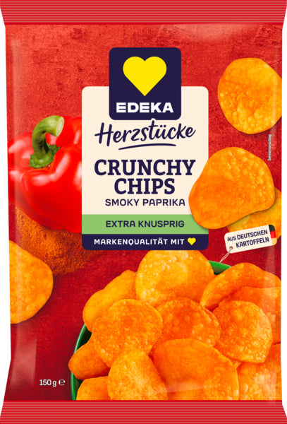 EDEKA Herzstücke Crunchy Chips Smoky Paprika 150g