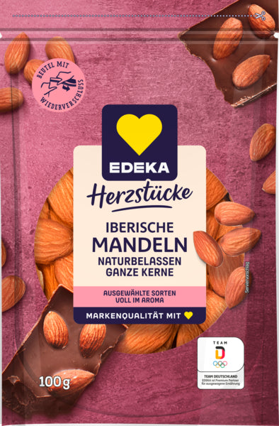 EDEKA Herzstücke Iberische Mandeln naturell ganz 100g
