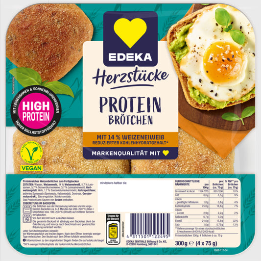 EDEKA Herzstücke Proteinbrötchen 300g