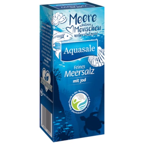 Aquasale Feines Meersalz mit Jod 500g