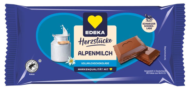 EDEKA Herzstücke Vollmilch 90g