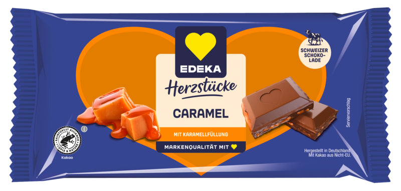 EDEKA Herzstücke Karamell Vollmilch 90g