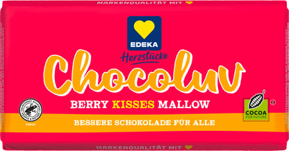 EDEKA Herzstücke Rote Früchte Marshmallow Zartbitter 150g