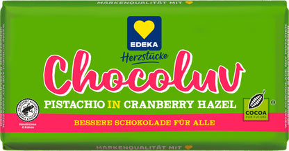 EDEKA Herzstücke Pistazie Cranberry Haselnuss Weiß 150g