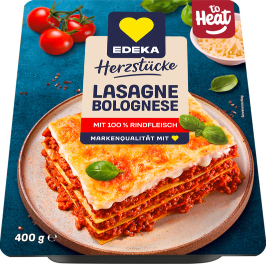 EDEKA Herzstücke Lasagne Bolognese Rind 400g