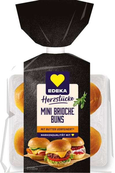 EDEKA Herzstücke Mini Brioche Buns 200g