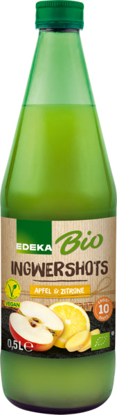 Bio EDEKA Apfel-Ingwer-Zitrone Shot 0,5l
